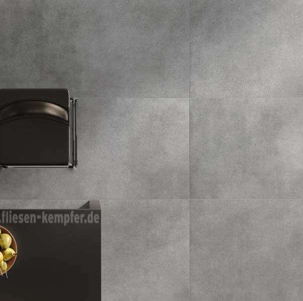 Fliese Louisa grau matt 60 x 60 cm