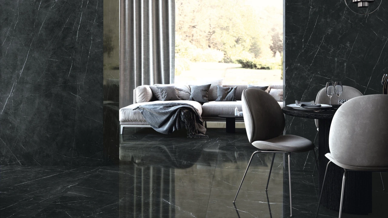 Marmor Glanz Schwarz Ambiente 1