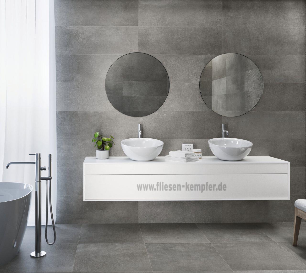 Fliese Home dunkelgrau 60 x 120 cm